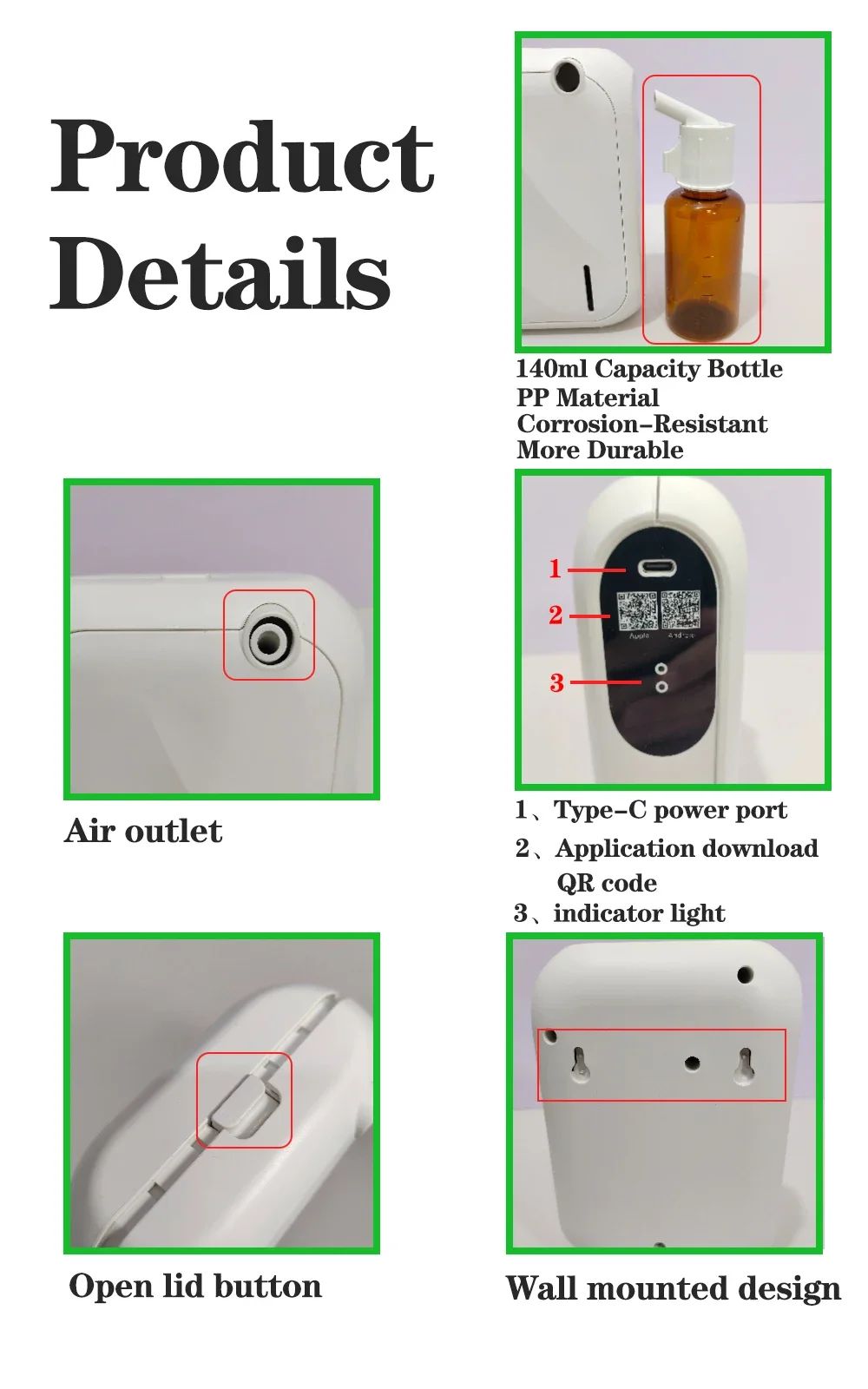 200m³ Coverage Smart Aroma Diffuser with Bluetooth App Control for Home Fragrance