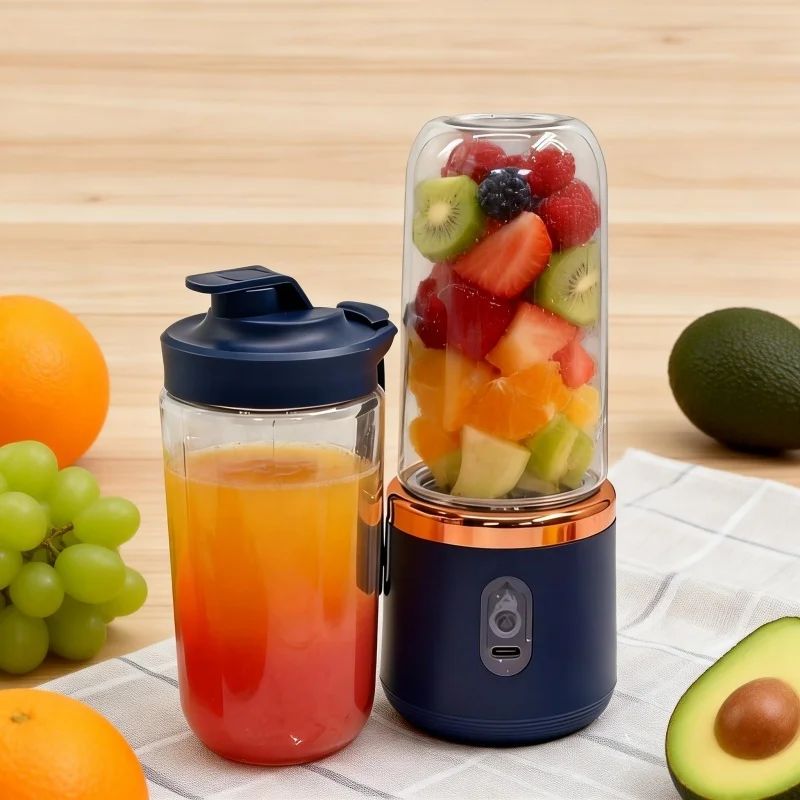 Portable Wireless USB Rechargeable Juicer Blender Bottle – Multi-Blade Smoothie Maker