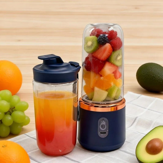 Portable Wireless USB Rechargeable Juicer Blender Bottle – Multi-Blade Smoothie Maker
