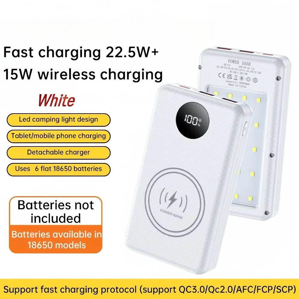 Fast Charging Power Bank 20000mAh – Portable USB-C PD & Quick Charge Battery Pack for iPhone, Samsung & Android