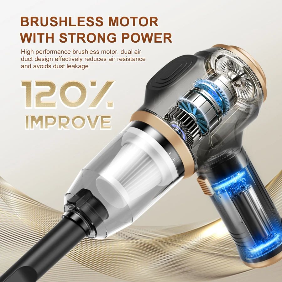 Cordless Handheld Vacuum Cleaner for Home & Car