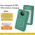Green portable power bank with LED camping light, wireless charging feature, and digital display.
