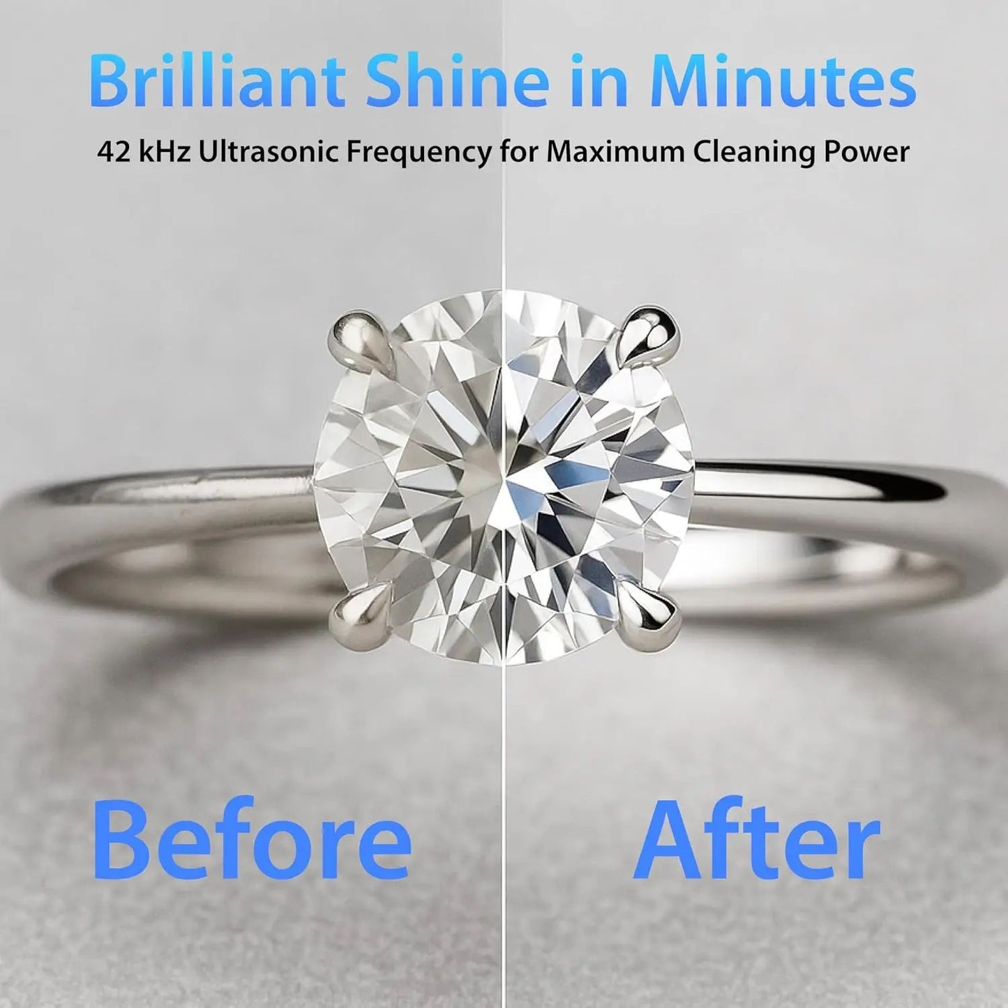 Ultrasonic Jewelry Cleaner with Digital Timer & 20oz Tank