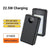 Portable power bank case with digital display, LED light panel, 22.5W charging, 20000mAh capacity, fits 6x18650 batteries.