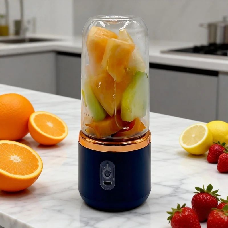 Portable Wireless USB Rechargeable Juicer Blender Bottle – Multi-Blade Smoothie Maker