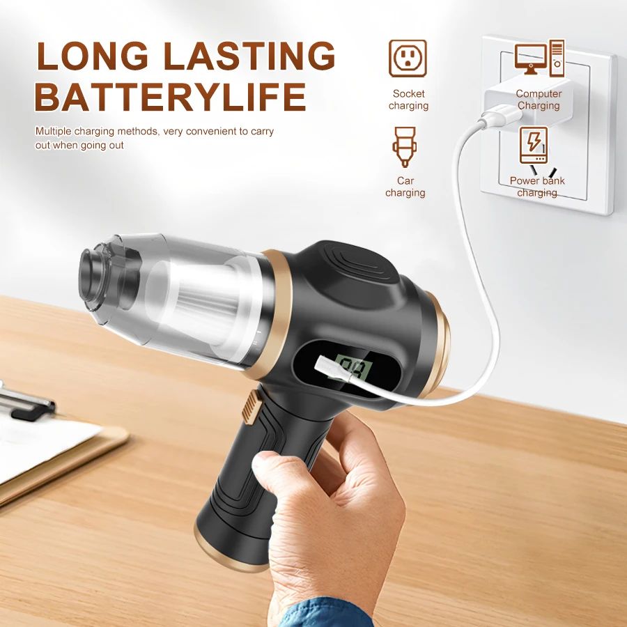 Cordless Handheld Vacuum Cleaner for Home & Car