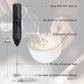 Premium Electric Milk Frother Whisk with Smart Silicone Ring