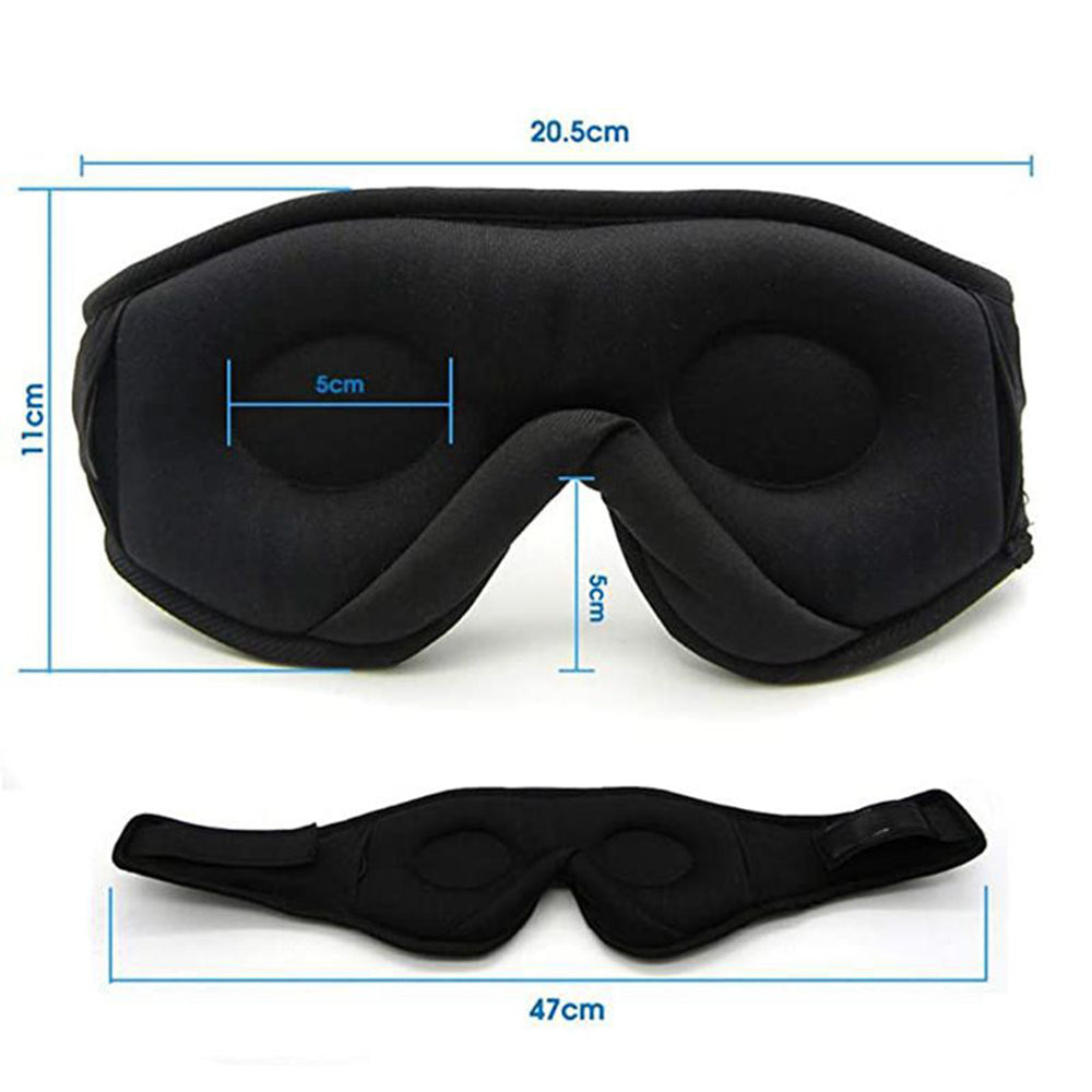 Bluetooth Sleep Headphones 3D Eye Mask – Wireless Music Sleeping Mask with HD Speakers