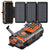 20000mAh Solar Power Bank with 4 Foldable Solar Panels – Magnetic Wireless Fast Charger & Hand Crank