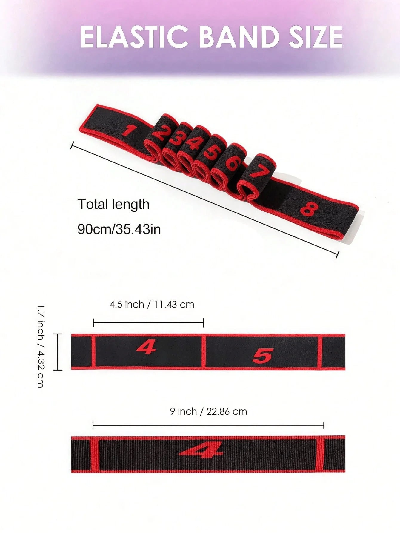 8-Shaped Yoga Stretch Band – Elastic Resistance Band for Yoga, Pilates & Dance