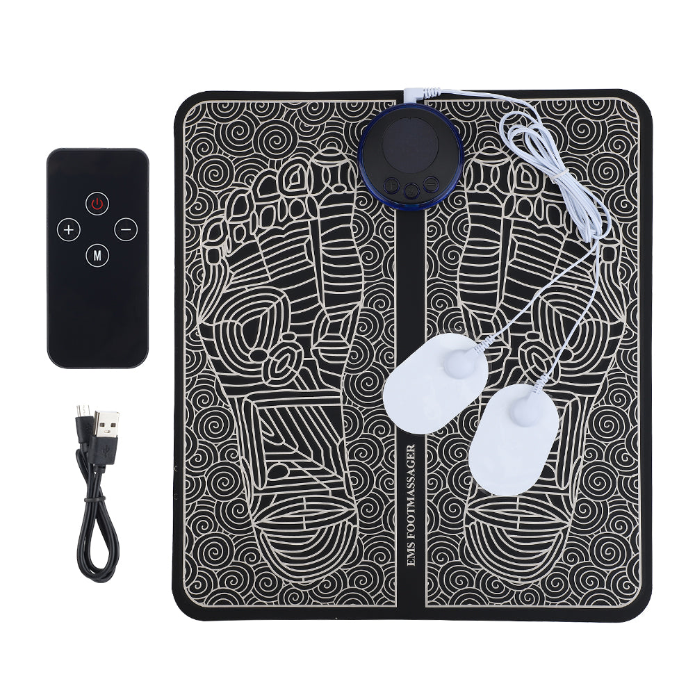 EMS Electric Foot Massager Mat – Foot Massage Pad with 8 Modes & Adjustable Intensity