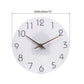 12/14 Inch Silent Wooden Wall Clock – Modern Non-Ticking Decorative Clock