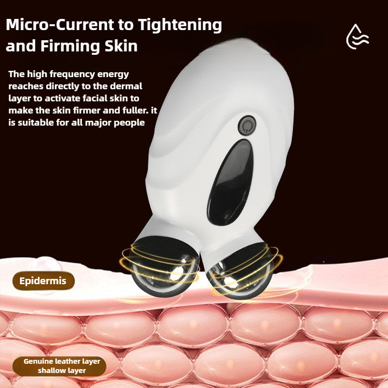 3D Microcurrent Face Lifting Massager Roller – Skin Tightening & Facial Rejuvenation Device