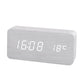 Wooden LED Digital Alarm Clock – Temperature Display Bedside & Desk Clock