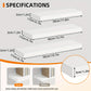 Floating Wooden Wall Shelves Set (2/4/6 PCS) – Modern Wall-Mounted Storage Shelves