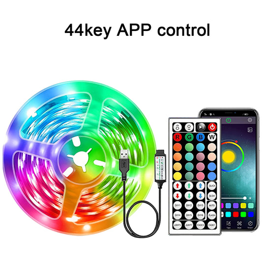 RGB LED Strip Lights with App Control – Flexible Color Changing Room Lights