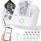 Wireless Mini Bluetooth Photo Printer – Portable Thermal Printer with 5 Sticker Rolls & 5 Thermal Paper Rolls
