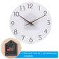 12/14 Inch Silent Wooden Wall Clock – Modern Non-Ticking Decorative Clock