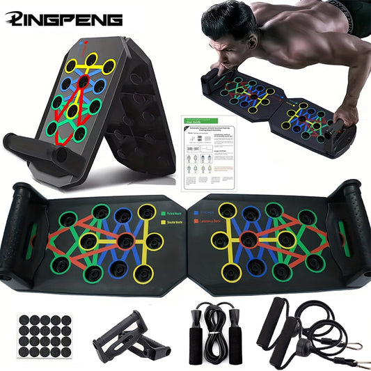 Portable Push-Up Board – Multifunctional Foldable Push Up Bar Fitness Training Set