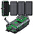 20000mAh Solar Power Bank with 4 Foldable Solar Panels – Magnetic Wireless Fast Charger & Hand Crank