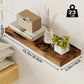 Floating Wooden Wall Shelves Set (2/4/6 PCS) – Modern Wall-Mounted Storage Shelves