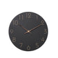 12/14 Inch Silent Wooden Wall Clock – Modern Non-Ticking Decorative Clock