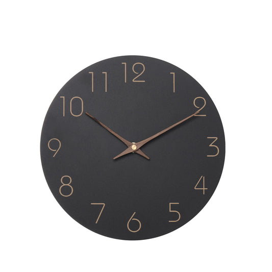 12/14 Inch Silent Wooden Wall Clock – Modern Non-Ticking Decorative Clock