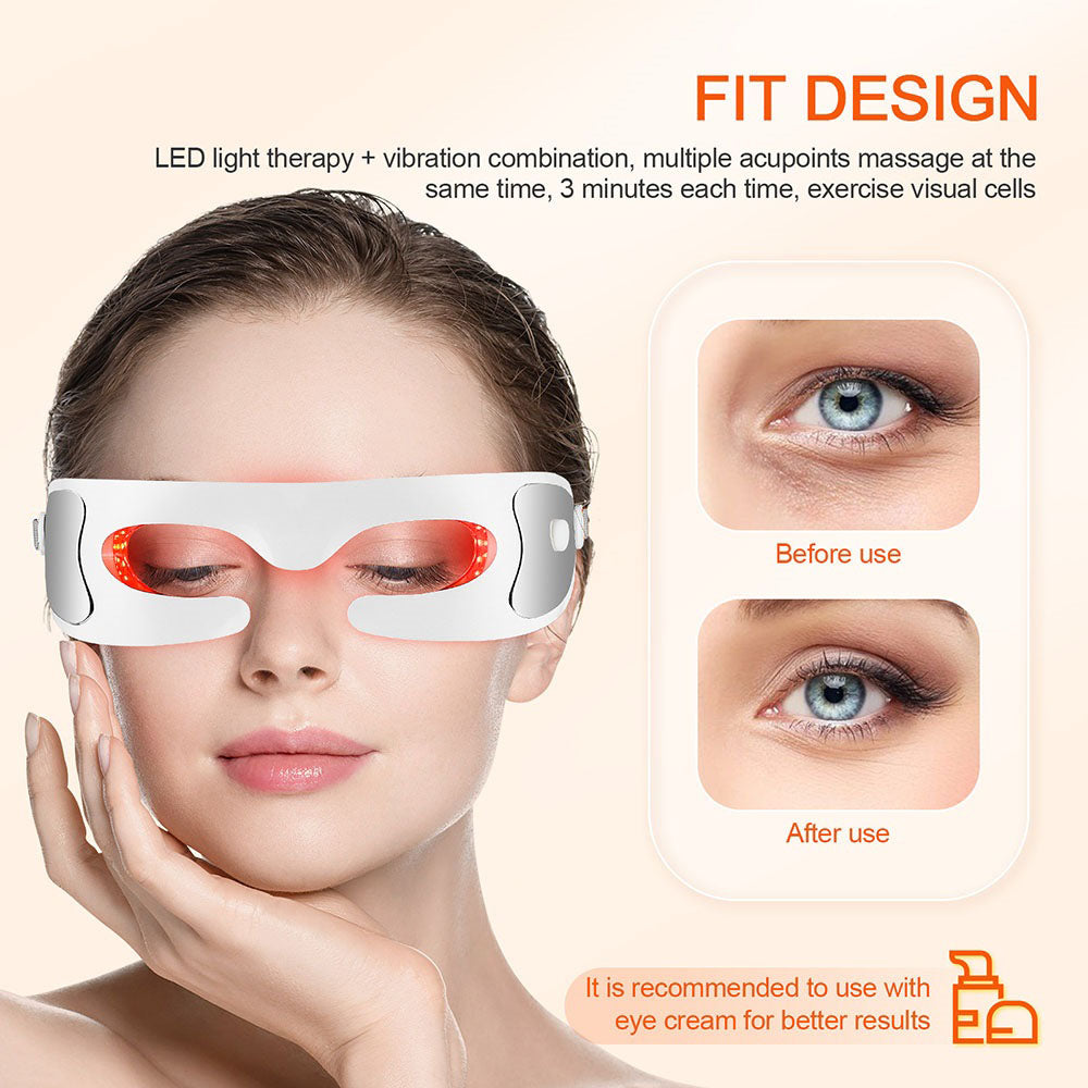 LED Anti-Aging Eye Massager – Photon Therapy Eye Care Device for Dark Circles & Puffiness