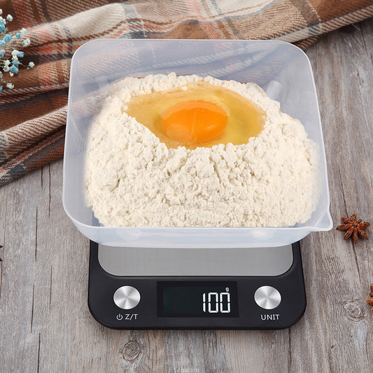 15kg Digital Kitchen Scale – 1g Precision Stainless Steel Food & Coffee Weighing Scale