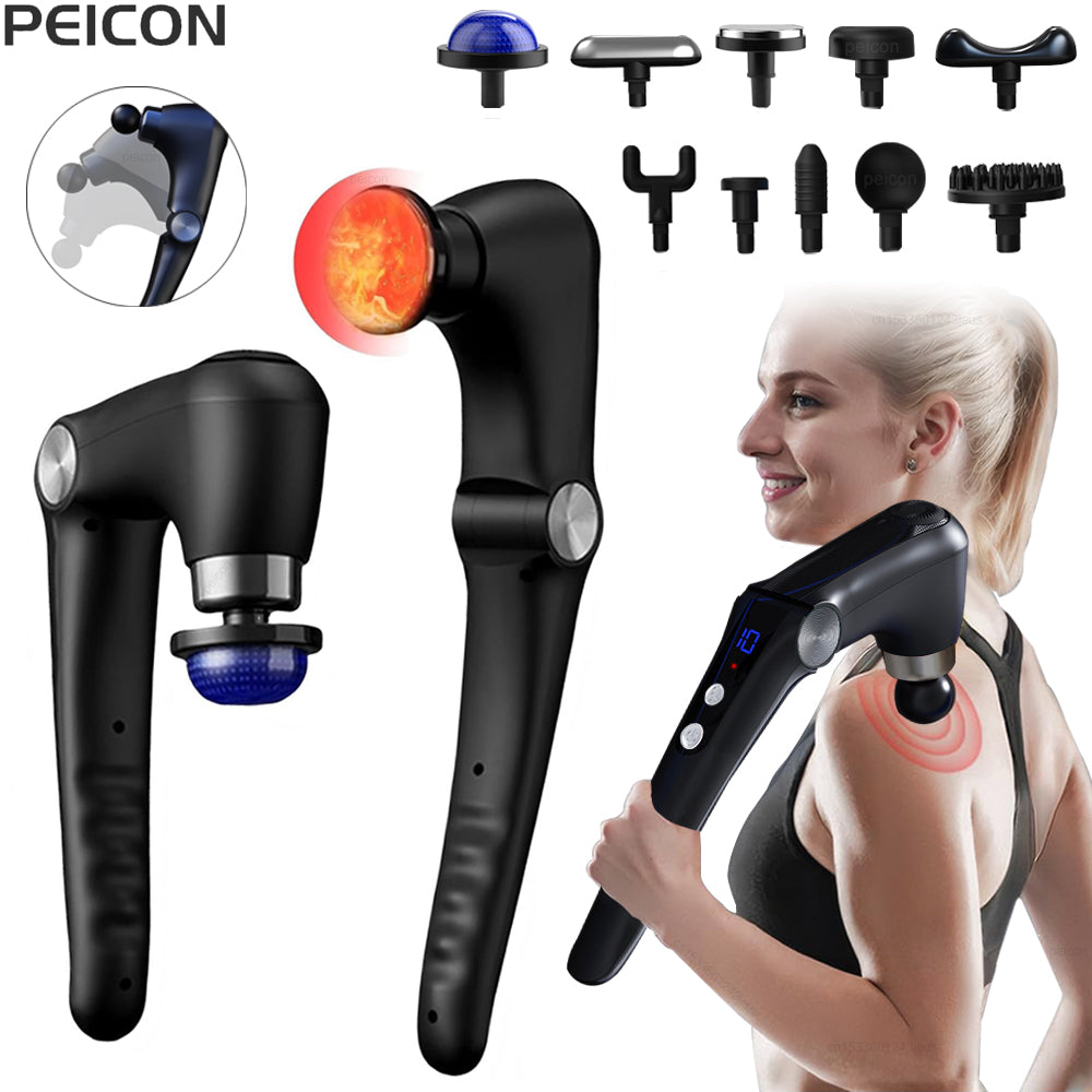 Electric Fascia Massage Gun – Deep Tissue Muscle Massager for Neck, Back & Shoulders
