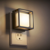 Smart Plug-In LED Night Light – Dusk to Dawn Sensor with Adjustable Brightness (3000K Warm White)