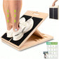 Adjustable Wooden Slant Board – Foldable Calf Stretch Board with 4 Angle Levels