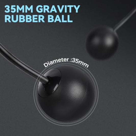 Adjustable Digital Jump Rope with Counter – Cordless Weighted Skipping Rope with Gravity Balls