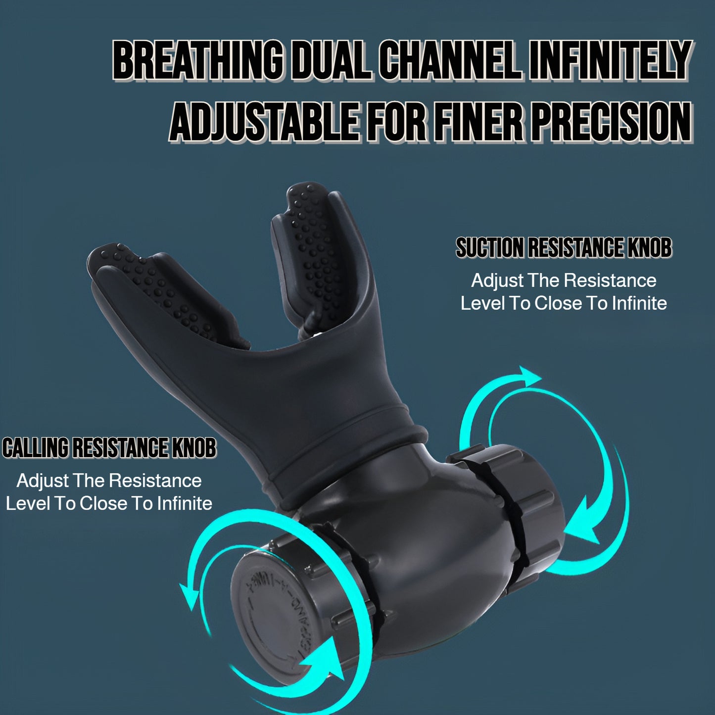 Portable Breathing Trainer – Adjustable Resistance Lung & Respiratory Exercise Device