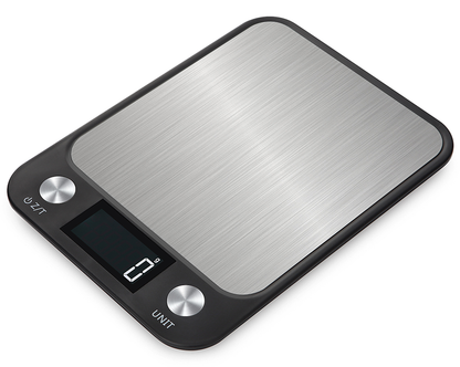 15kg Digital Kitchen Scale – 1g Precision Stainless Steel Food & Coffee Weighing Scale
