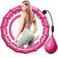 Smart Weighted Infinity Fitness Hoop – Adjustable 2-in-1 Exercise Hoop with 24 Detachable Links