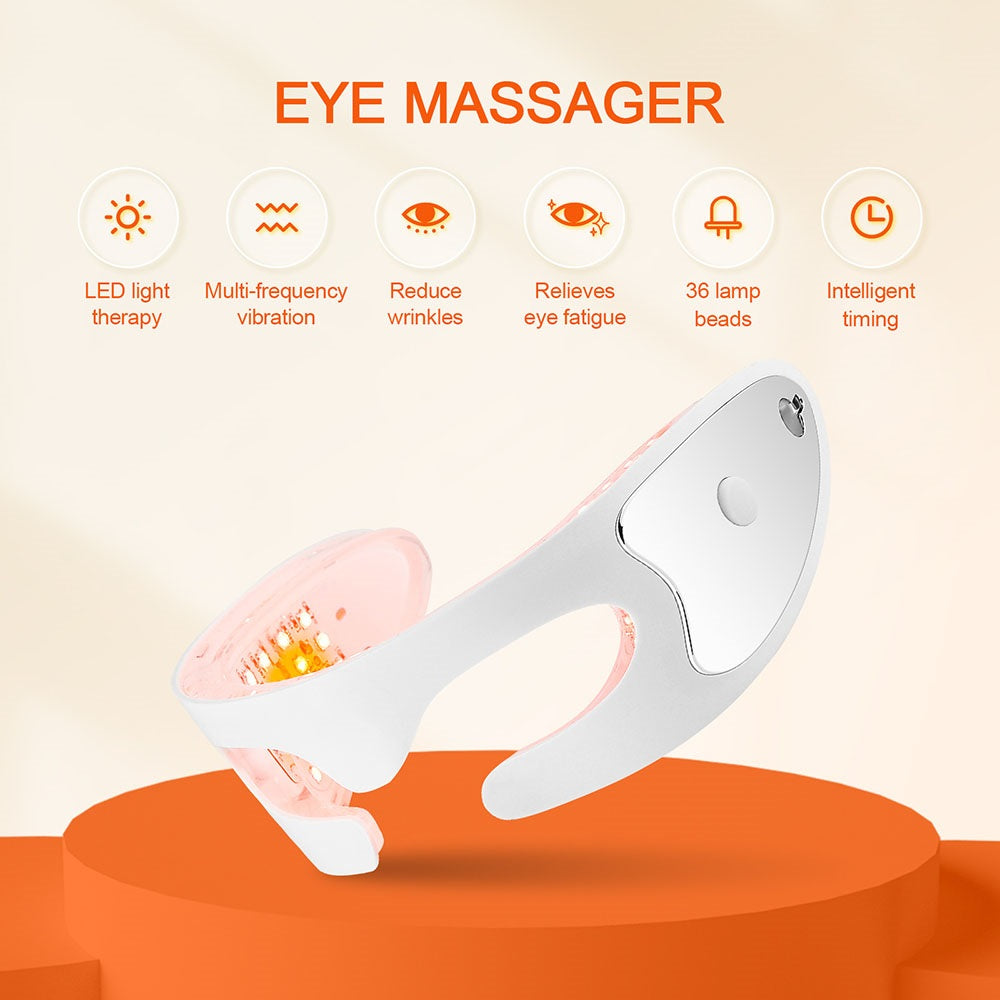 LED Anti-Aging Eye Massager – Photon Therapy Eye Care Device for Dark Circles & Puffiness