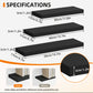 Floating Wooden Wall Shelves Set (2/4/6 PCS) – Modern Wall-Mounted Storage Shelves