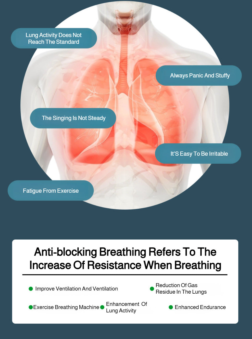 Portable Breathing Trainer – Adjustable Resistance Lung & Respiratory Exercise Device