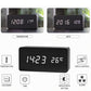 Wooden LED Digital Alarm Clock – Temperature Display Bedside & Desk Clock