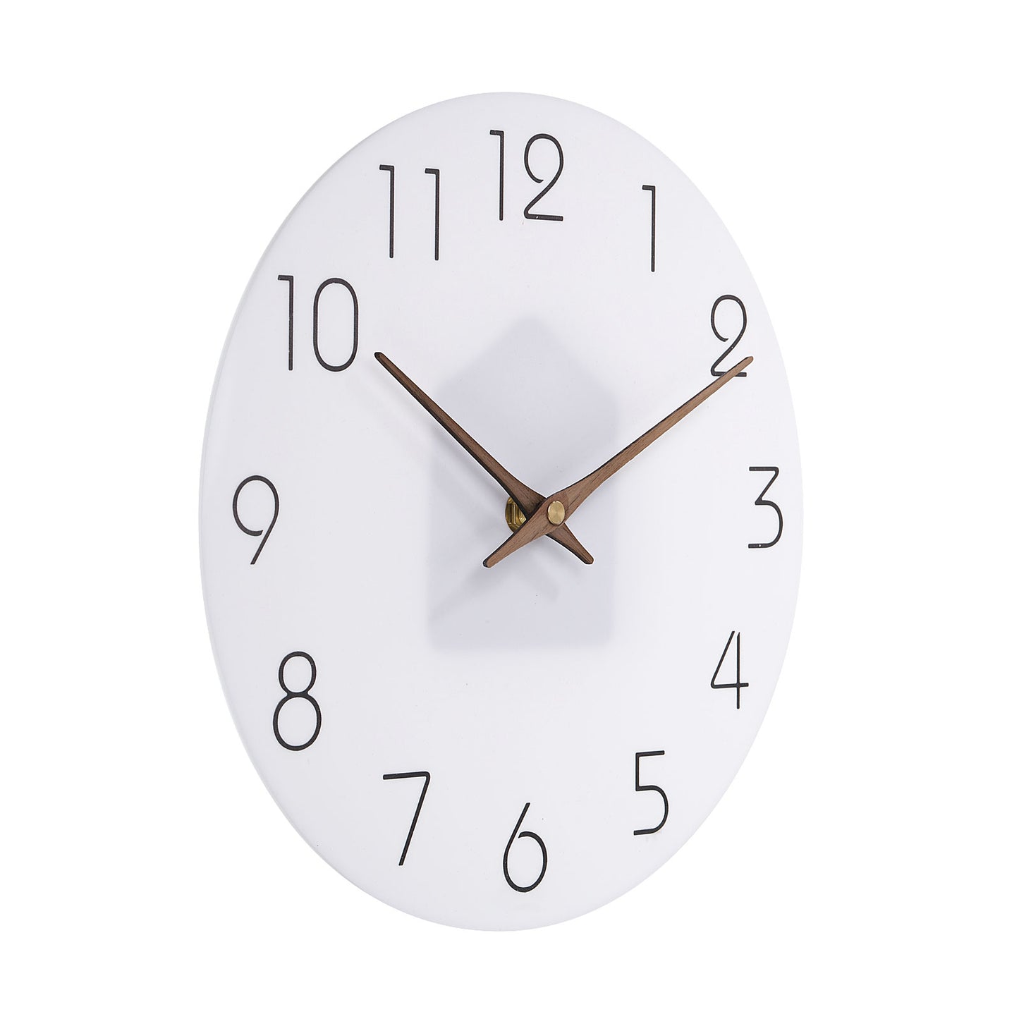 12/14 Inch Silent Wooden Wall Clock – Modern Non-Ticking Decorative Clock