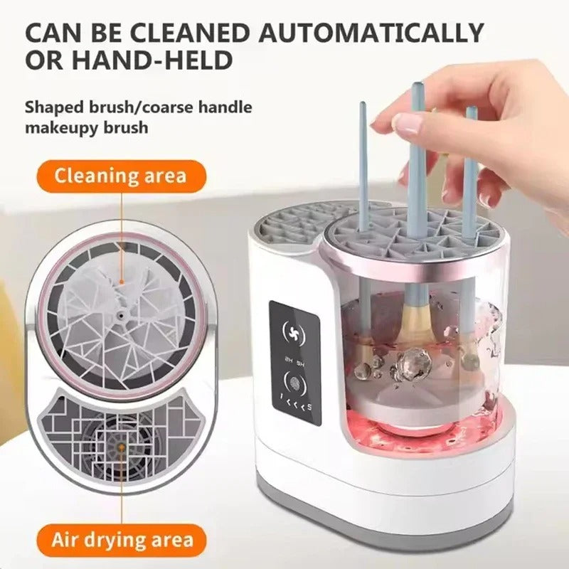 3-in-1 Electric Makeup Brush Cleaner & Dryer – Automatic USB Brush Cleaning Machine