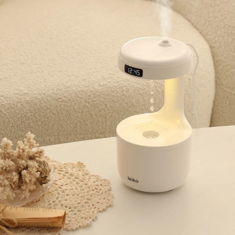 800ml LED Anti-Gravity Water Drop Motion Humidifier – Ultrasonic Cool Mist Air Humidifier
