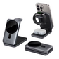 3-in-1 Magnetic Wireless Charging Station for iPhone, Apple Watch & AirPods – Fast Qi2 Foldable Charger Dock