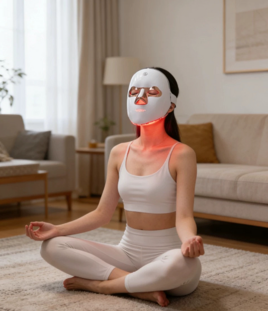 LED Light Therapy Face Mask – Anti-Aging Skincare Device for Wrinkles, Firming & Skin Rejuvenation