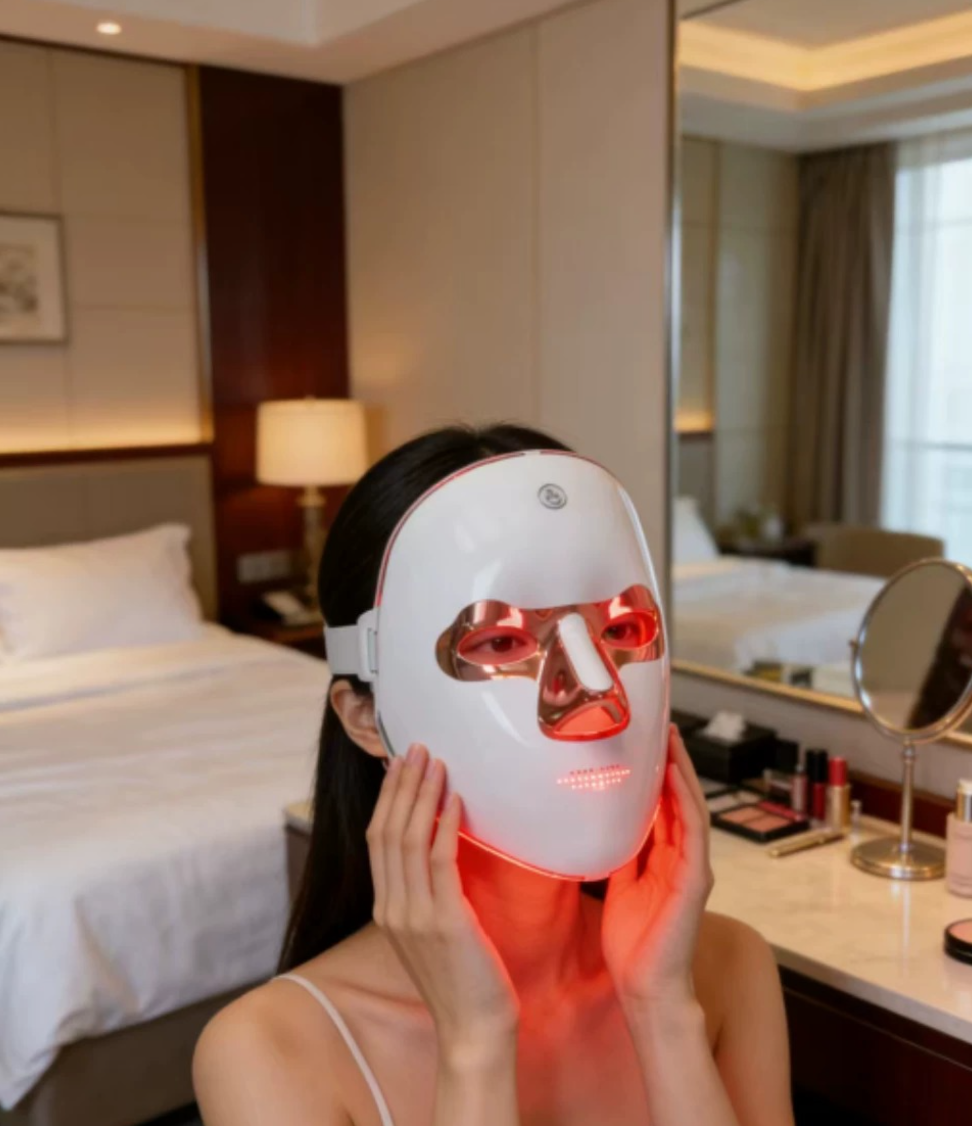 LED Light Therapy Face Mask – Anti-Aging Skincare Device for Wrinkles, Firming & Skin Rejuvenation