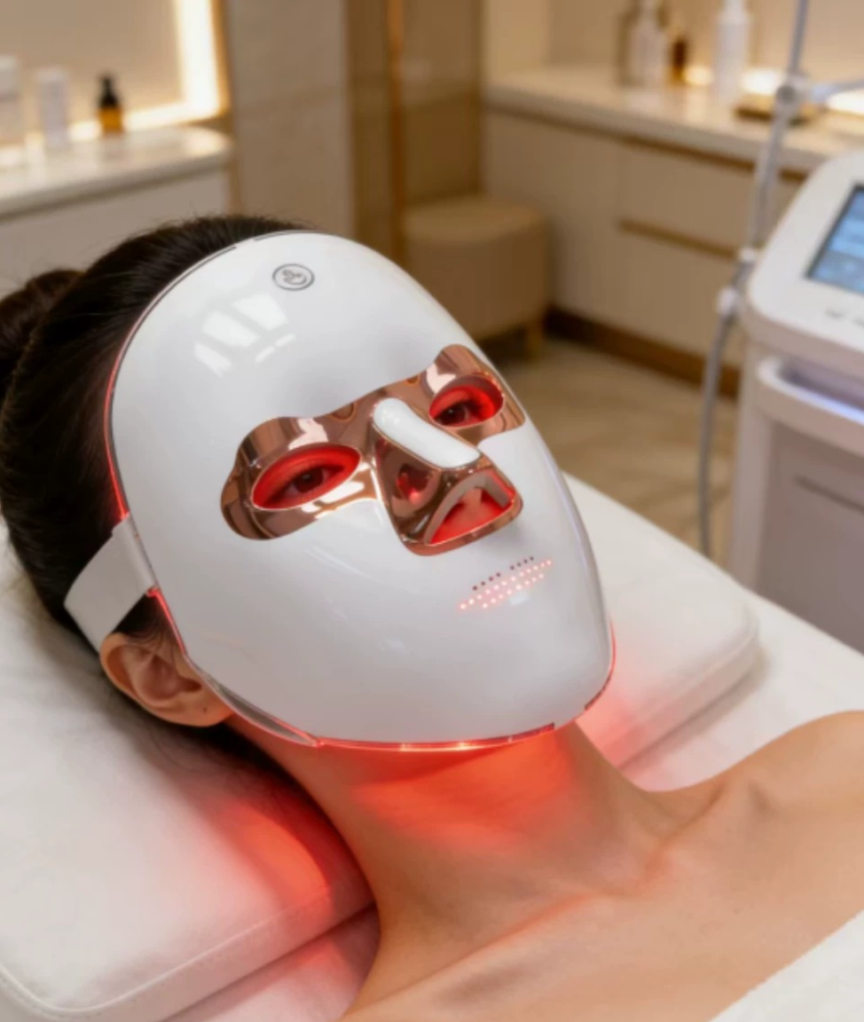 LED Light Therapy Face Mask – Anti-Aging Skincare Device for Wrinkles, Firming & Skin Rejuvenation