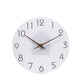 12/14 Inch Silent Wooden Wall Clock – Modern Non-Ticking Decorative Clock