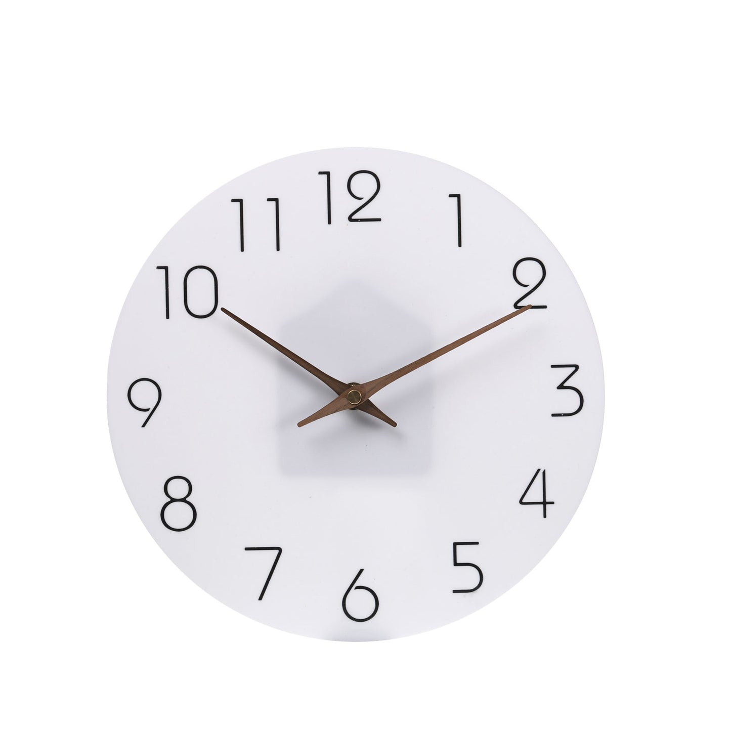 12/14 Inch Silent Wooden Wall Clock – Modern Non-Ticking Decorative Clock