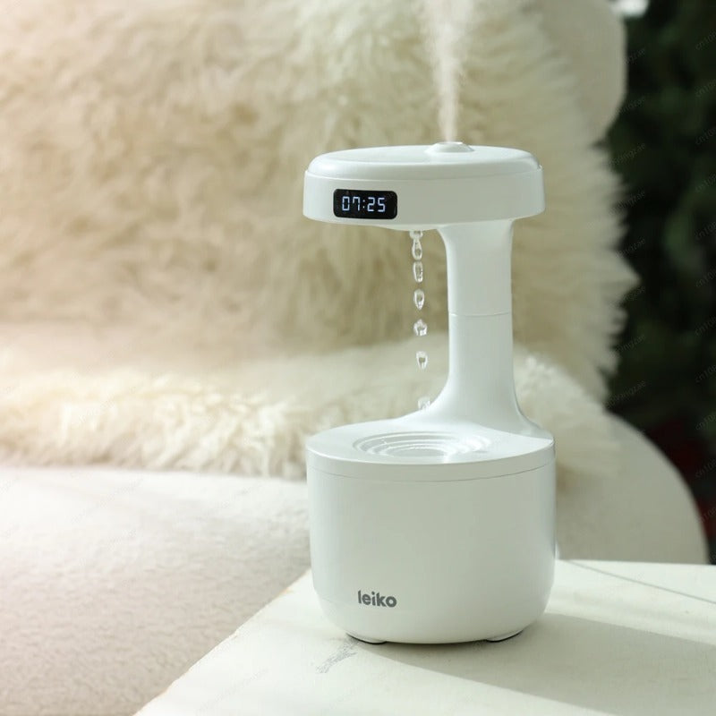 800ml LED Anti-Gravity Water Drop Motion Humidifier – Ultrasonic Cool Mist Air Humidifier